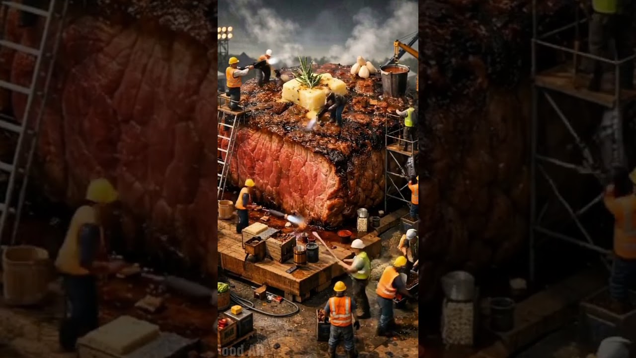 Giant-sized steak 