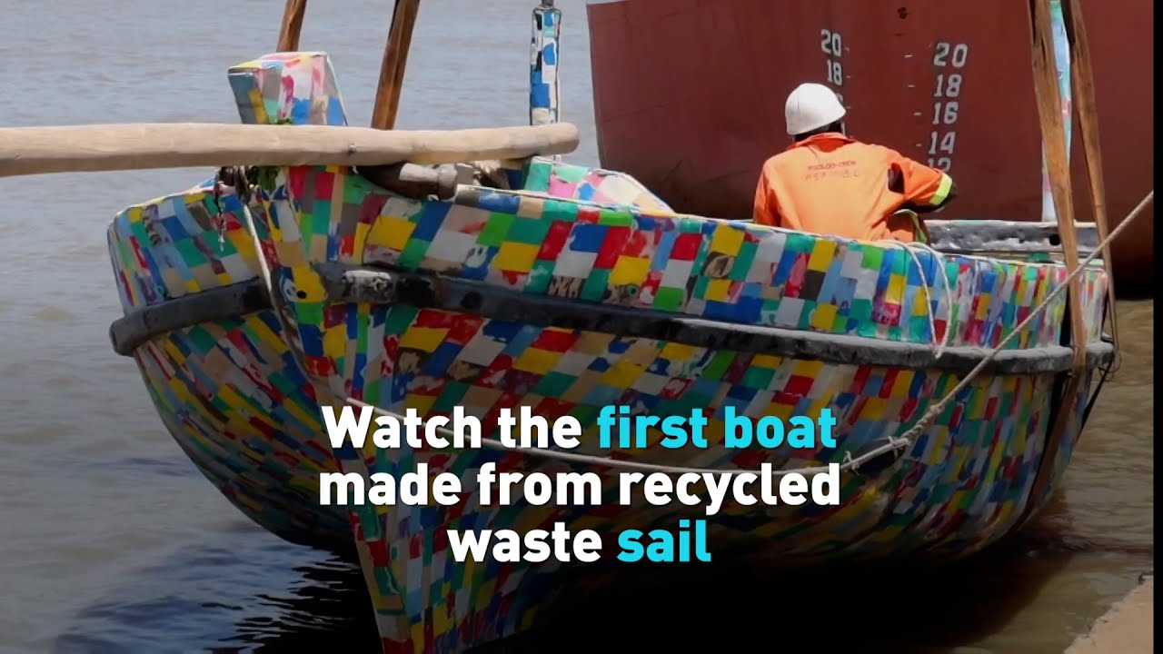 Check out the first boat made from recycled waste plastic