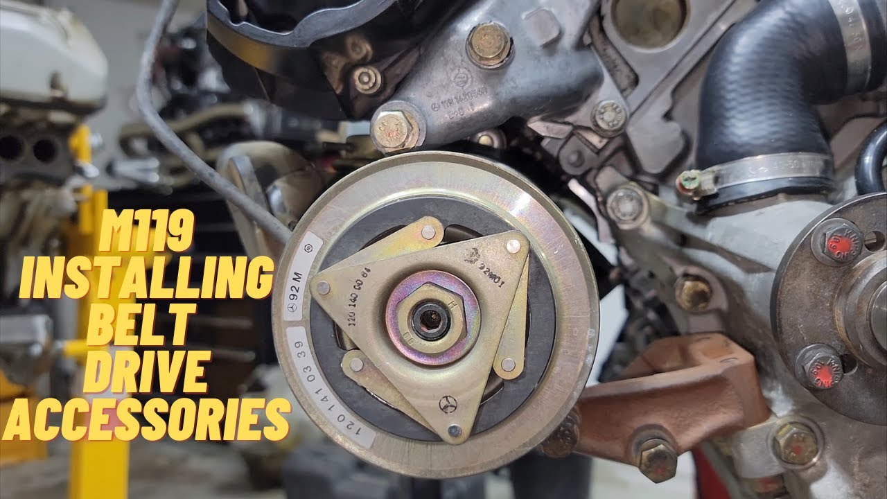 M119 Installing A/C Compressor, Secondary Air Injection Pump, Alternator, and Oil Filter Housing
