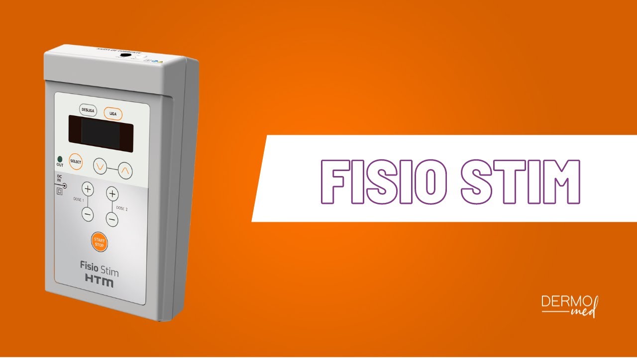 Fisio Stim Aparelho Eletromedico Eletroestimulação Portatil HTM - Loja Dermomed