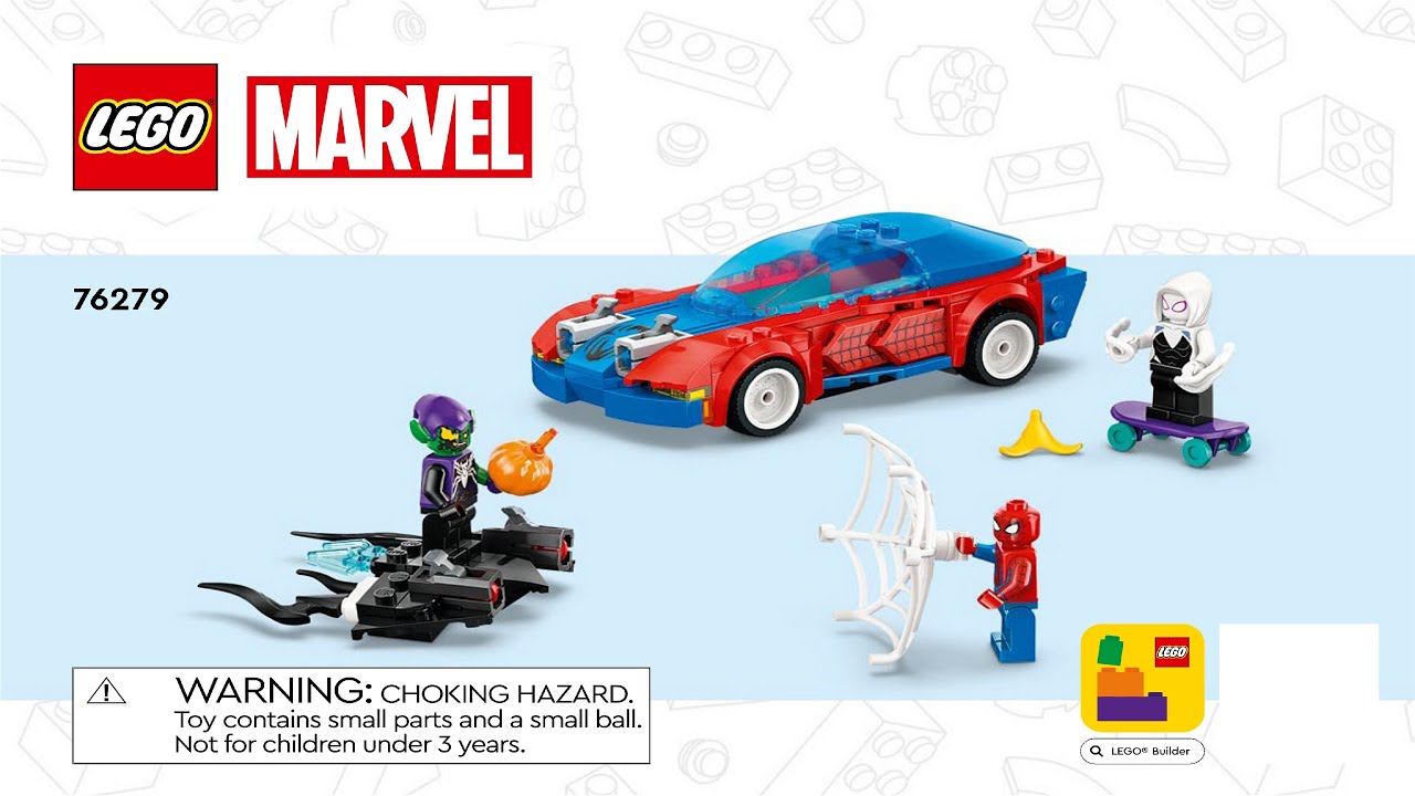 LEGO instructions - Super Heroes - 76279 - Spider-Man Race Car & Venom Green Goblin