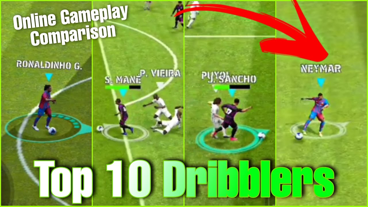 Top 10 Best Dribblers in Pes 2021 Mobile | Comparison Gameplay