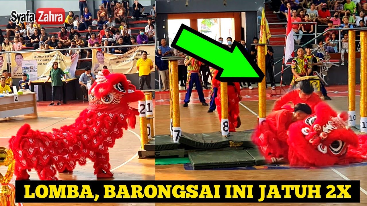 🔴 Barongsai JATUH 2X | Lion Dance Competition 2023