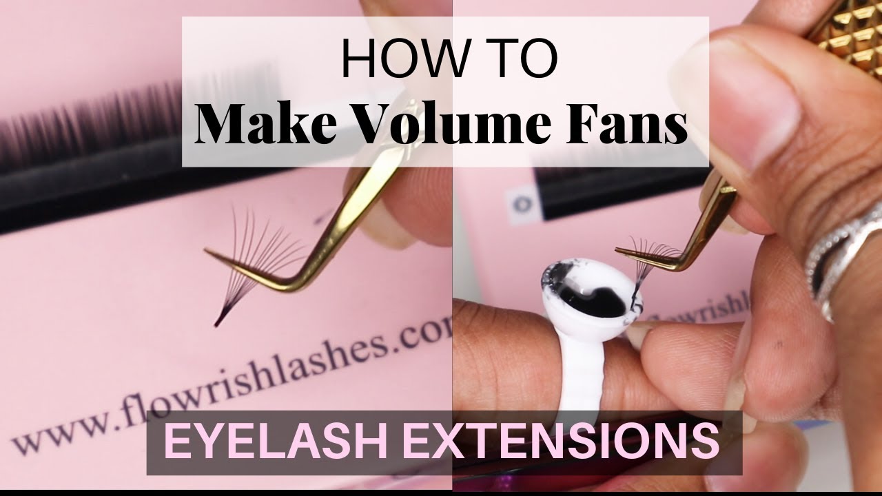 HOW TO: MAKE A VOLUME FAN (Shimmy Method Tutorial) EYELASH EXTENSIONS