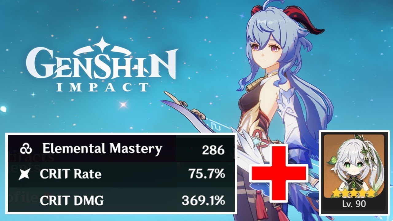 Nahida is a HUGE Melt Ganyu Buff | 350%+ Crit Damage C0 Ganyu Aqua Simulacra | Genshin Impact