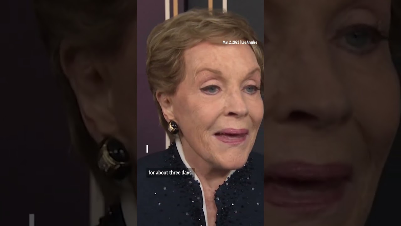 Julie Andrews says she had no heat for 3 days amid rare winter storms in California. #shorts