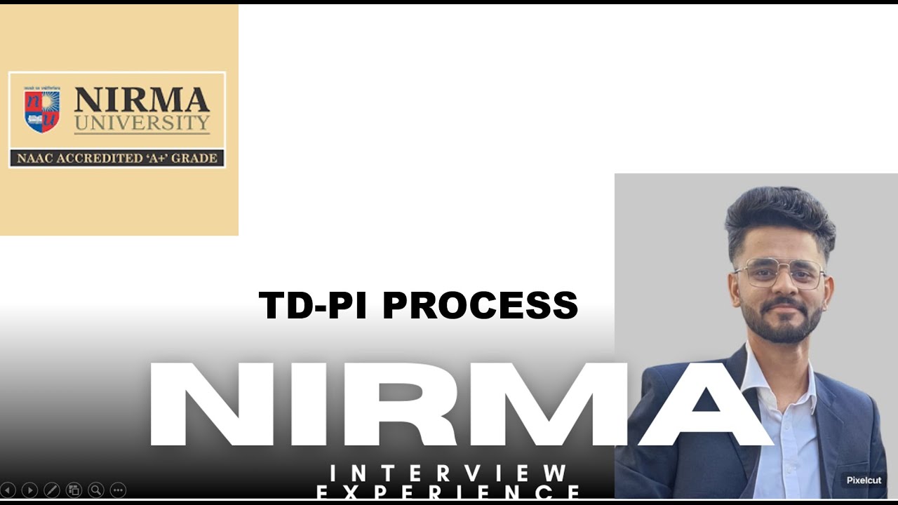 NIRMA INTERVIEW EXPERIENCE | TD TOPIC, GEN MBA QUES | #nirmauniversity #nirma #tdpi #cat2024 #gdpi