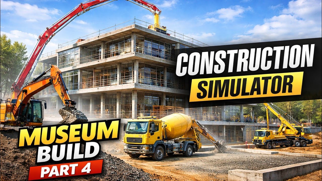 Heavy Machines at Work! Museum Build – Construction Simulator Part 4