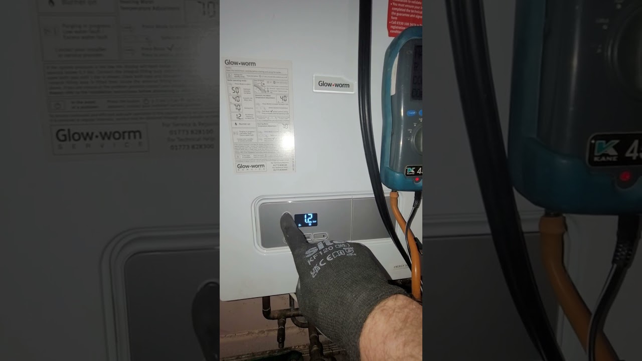 How to put the Glow Worm Energy 30C combi in engineer mode- For Gas Engineers.