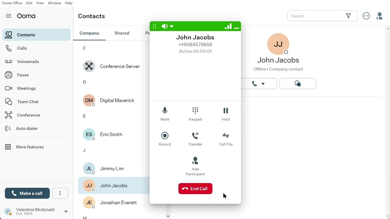 Ooma Office Tutorial: Call and Message