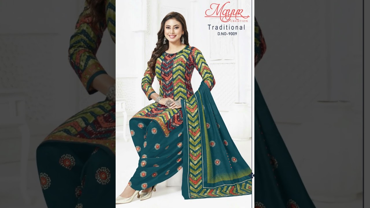 🔥COTTON PATIALA SUITS WHOLESALER | Mayur Creation Traditional Vol-09 | Lowest Price Dress Material