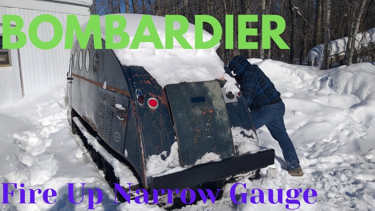 COLD START and TEST RUN on 1961 Narrow Gauge BOMBARDIER