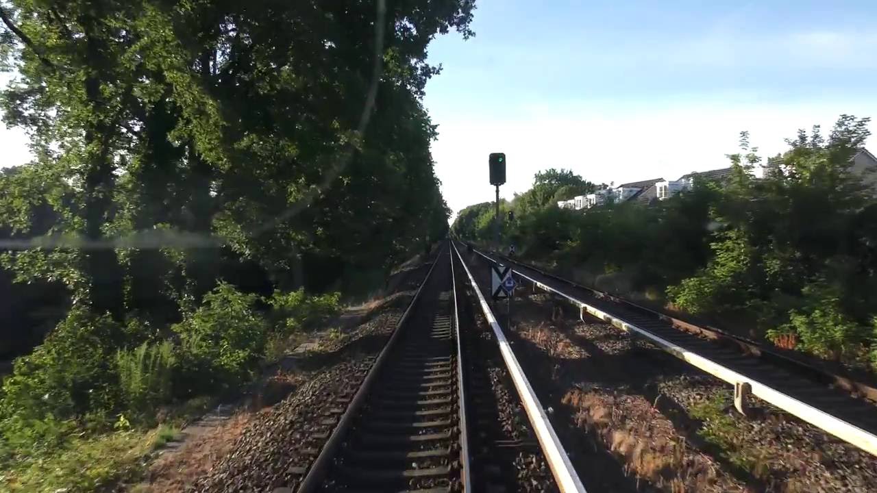 Führerstandsmitfahrt S-Bahn Berlin von Henningsdorf nach Teltow Stadt  auf der S25 mit BR 481