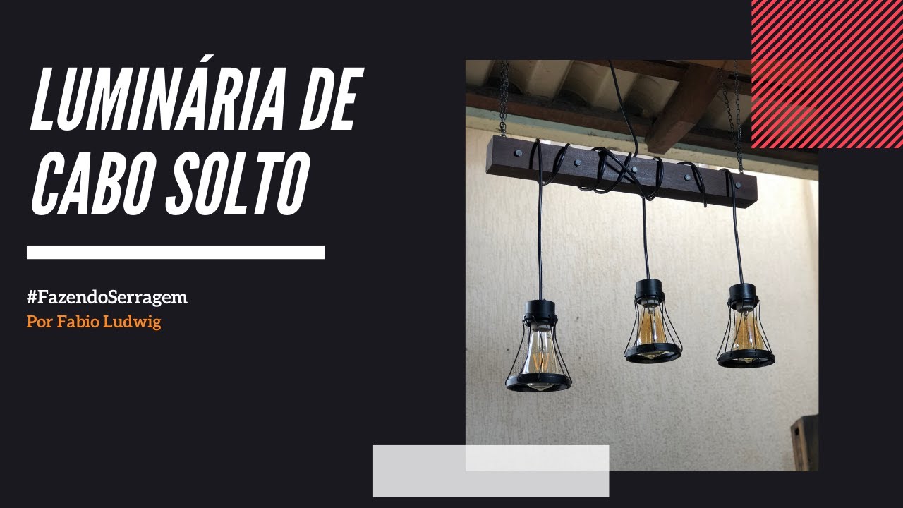 Luminária com Cabo Solto