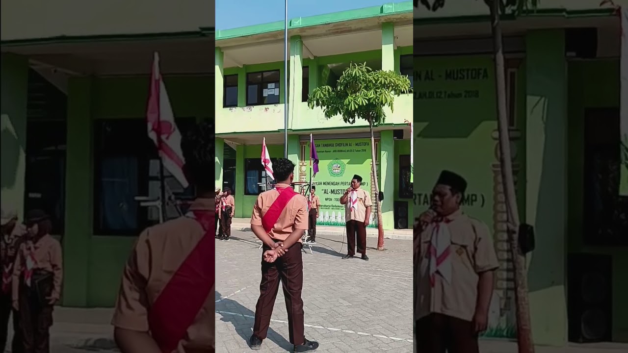 Sambutan pembina upacara persami #persami #kemah #perkemahan #upacara #penggalang #pramuka #baris