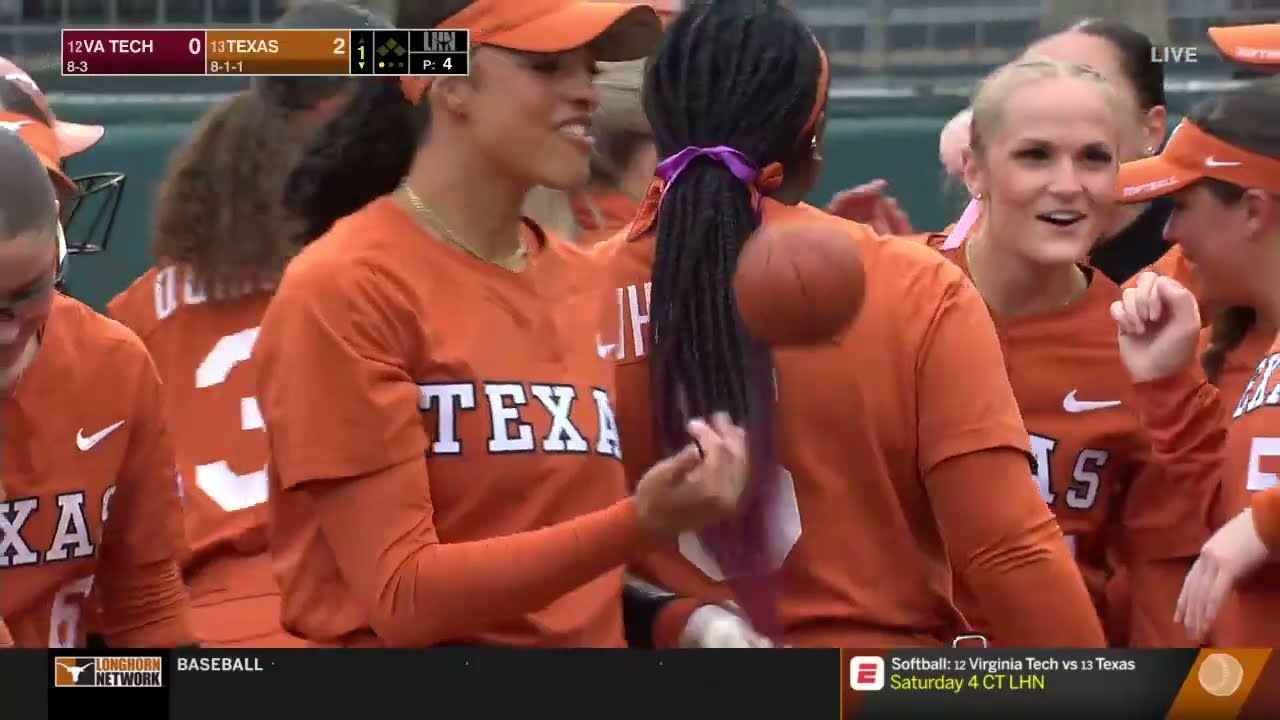 #12 Virginia Tech vs  #13 Texas  | Women Softball Feb 24,2023