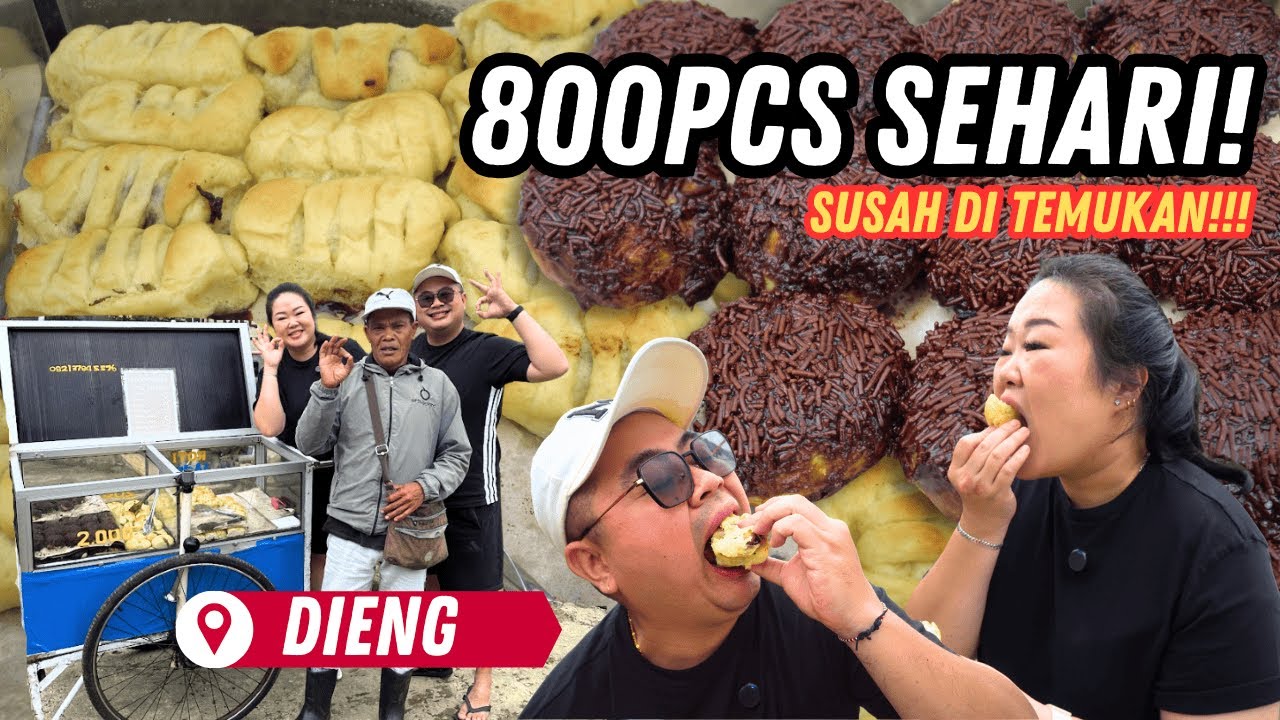 AKHIRNYA KETEMU !! DONAT ROTI JADOEL LEGENDARIS KHAS DiIENG YANG SUSAH DICARI !! CUMA 2000 RUPIAH !!