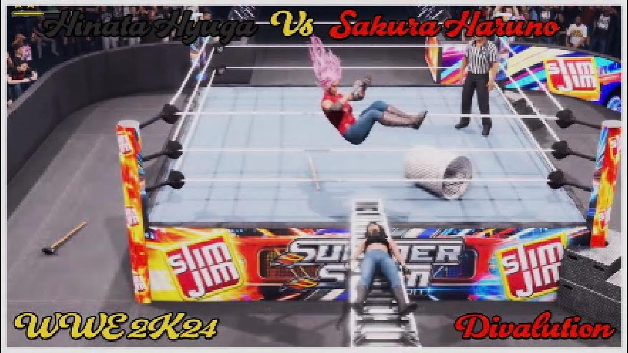 WWE 2K24 Hinata Hyuga Vs Sakura Haruno - Naruto Match