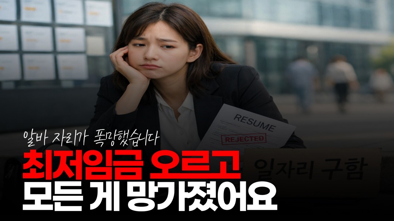 (※시청자댓글) 최저임금 오르고 모든 게 망가졌어요. 알바 자리도 줄고... #일자리부족 #최저시급 #인건비증가