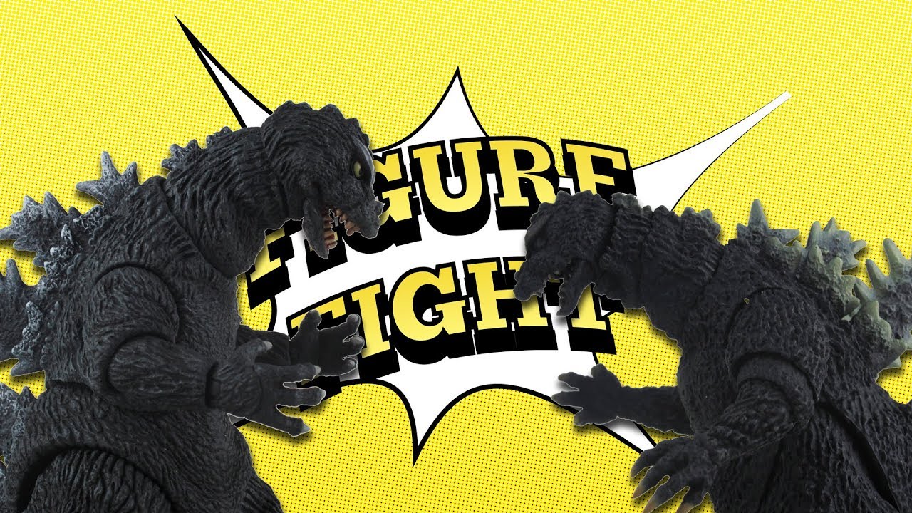 Figure Fight Godzilla 1964 NECA vs S.H. MonsterArts