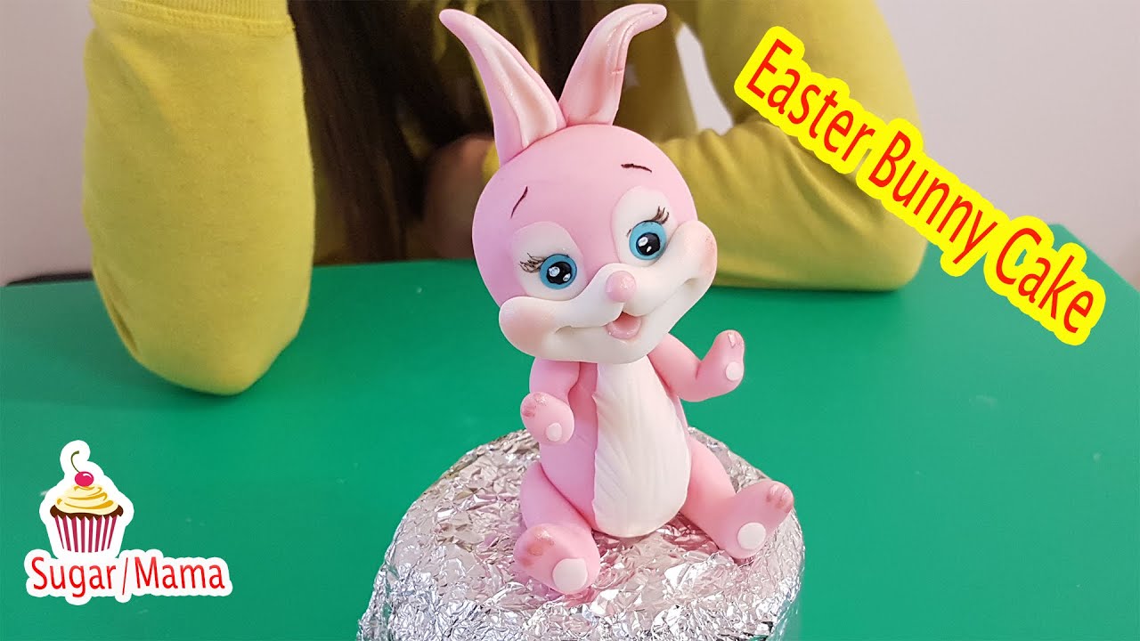 How to Make Fondant Easter Bunny Cake Topper