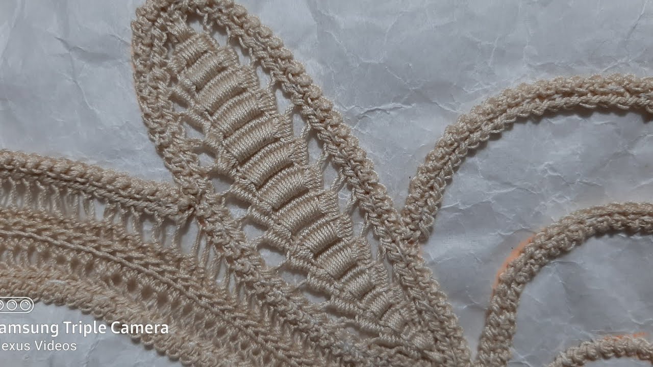 Βελονιά Λασέ/Φύλλο/Lace leaf filling/Tutorial 15