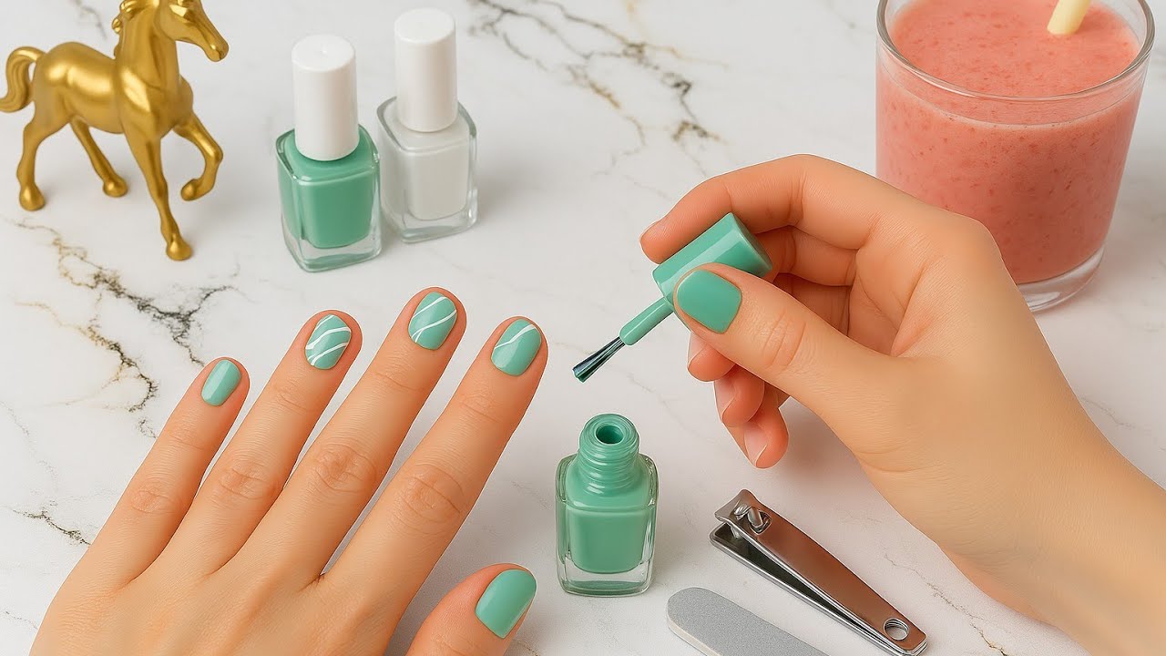 C&oacute;mo Pintar U&ntilde;as Cortas F&aacute;ciles y Bonitas/Manicura Perfecta 🌸💅
