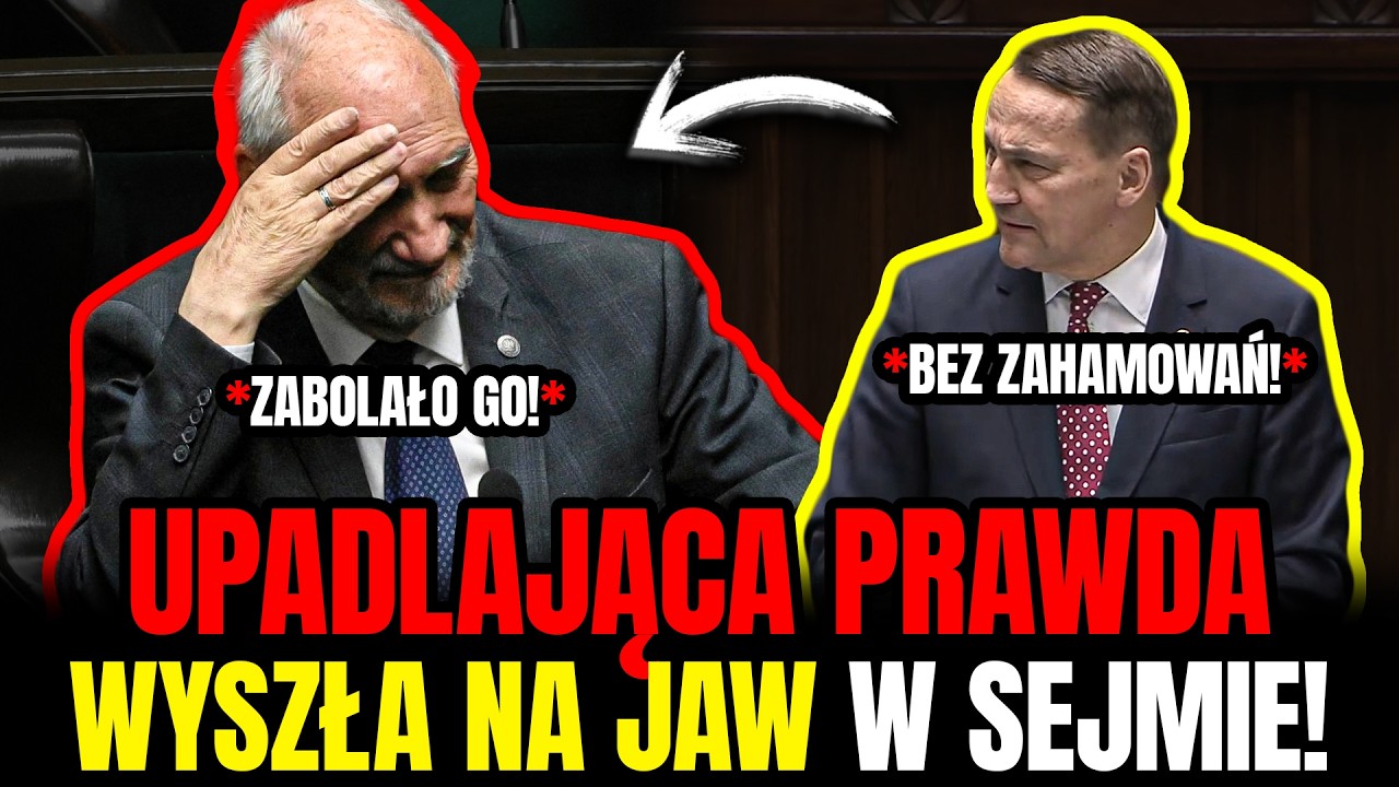 MACIEREWICZ W SZOKU! SIKORSKI UJAWNIA NA MÓWNICY SEJMU JEGO AGENTURĘ!