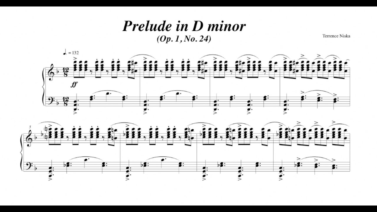 Prelude in D minor, Op. 1, No. 24