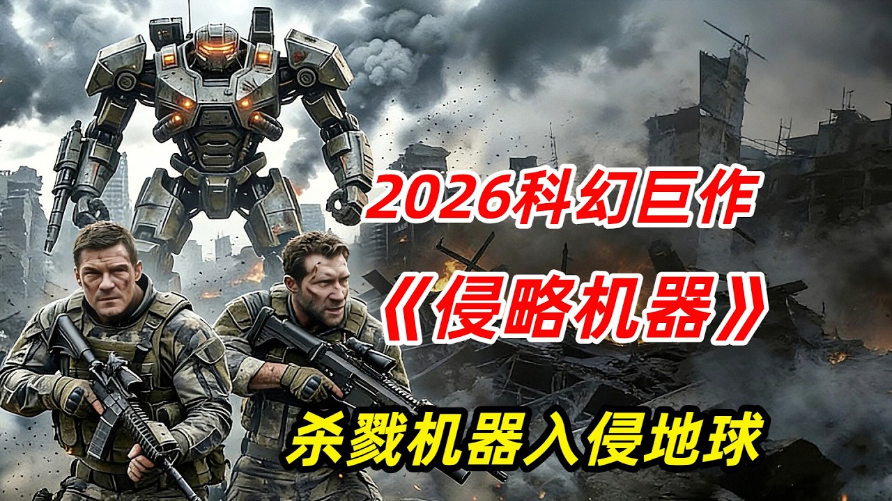 【阿奇】殺戮機器入侵地球，人類士兵毫無抵抗之力/2026年科幻巨作《入侵機器》