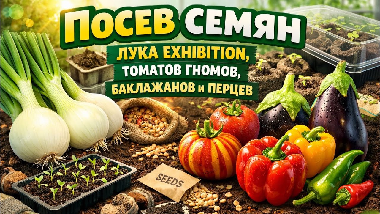 КАКИЕ СЕМЕНА ПЕРЦЕВ 🌶️ БАКЛАЖАН 🍆 ТОМАТНЫХ ГНОМОВ 🍅 ЛУКА 🧅 ПОСЕЯЛА 👩‍🌾 ВСЁ В ОДИН ДЕНЬ 😉👩‍🌾