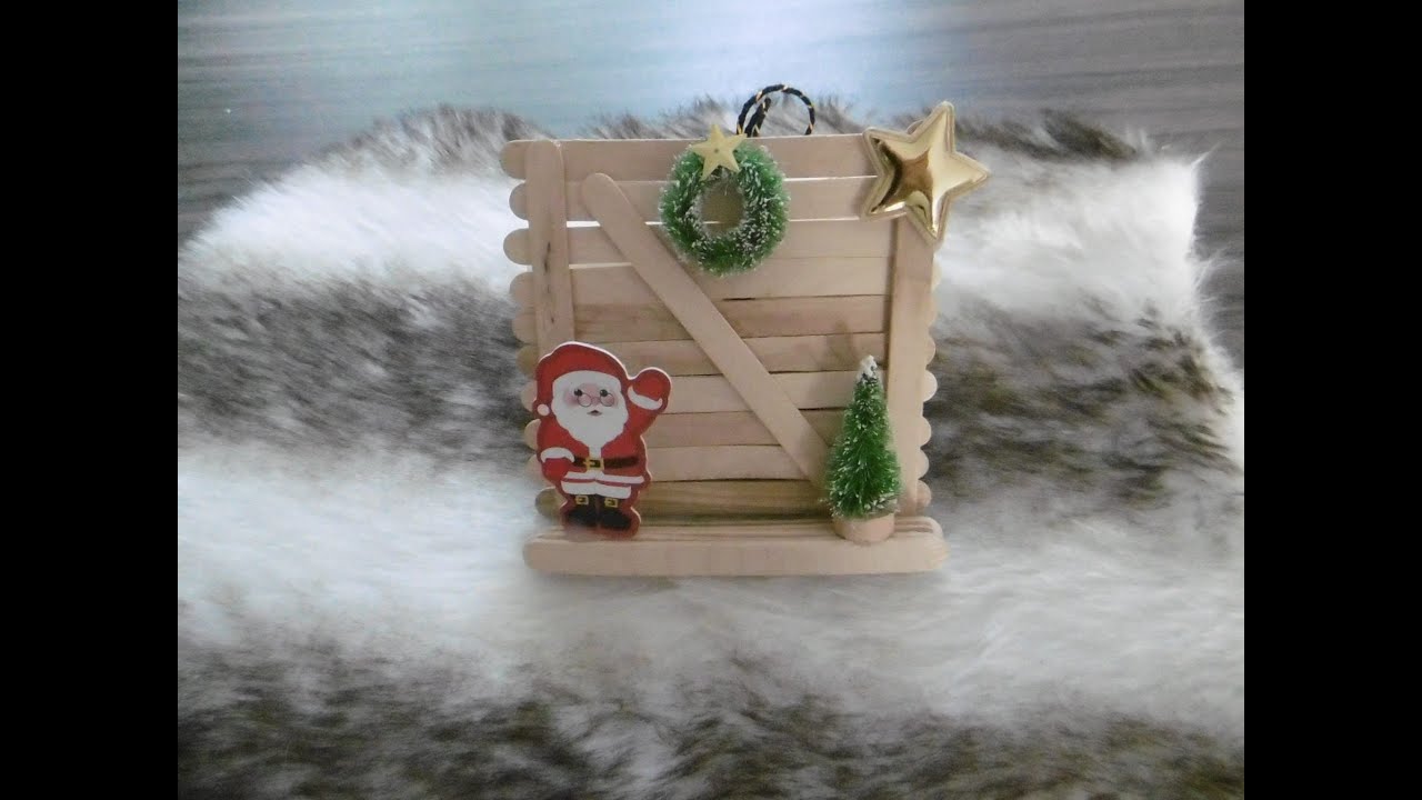 TUTO porte( deco facile avec baton de glace)