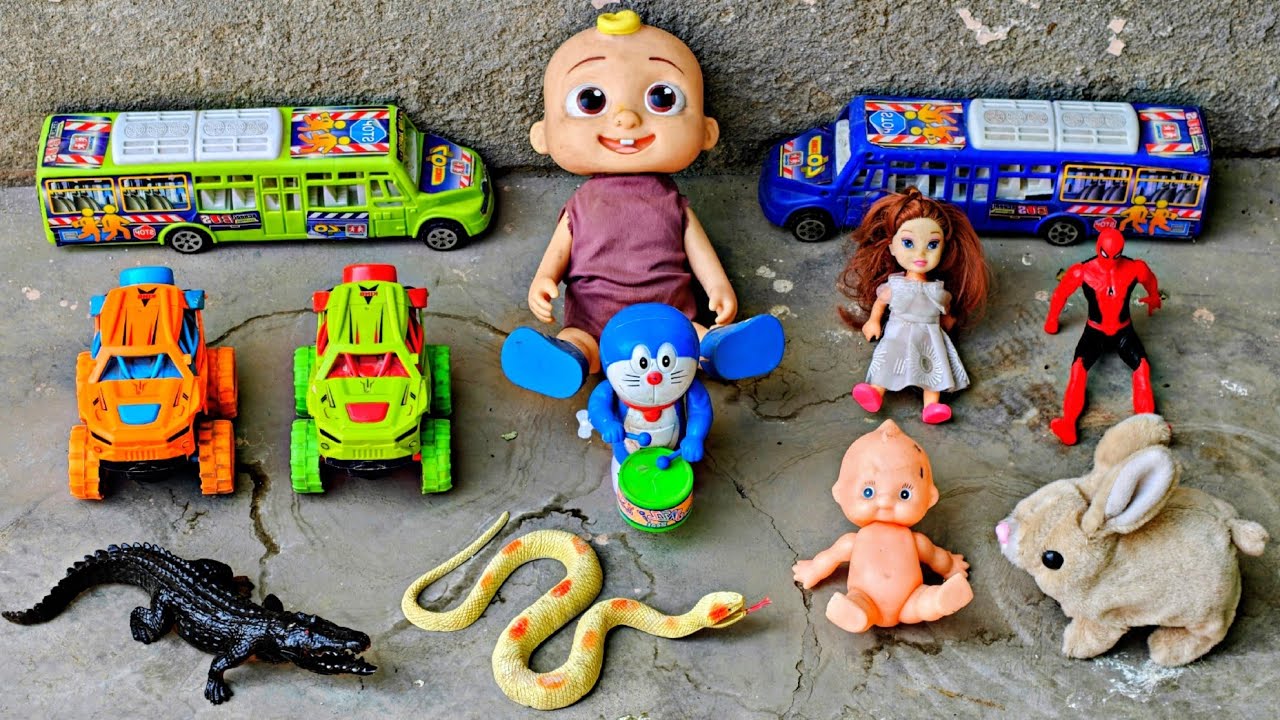 Spiderman or Hulk ne jangli tigers ko bhaga diya - gadi wala cartoon video