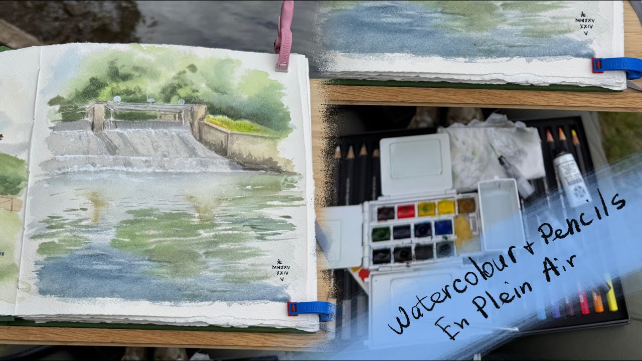 En Plein Air - combining watercolours and watercolour pencils