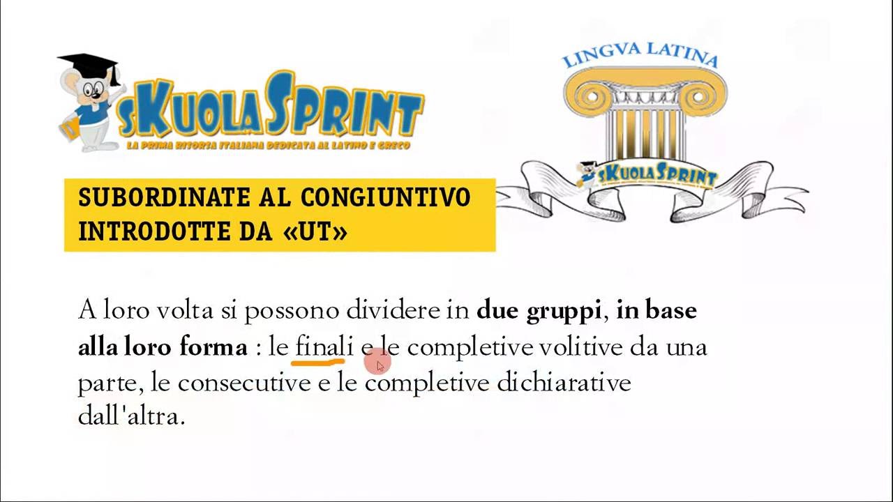 Proposizioni subordinate al congiuntivo: finali e completive volitive