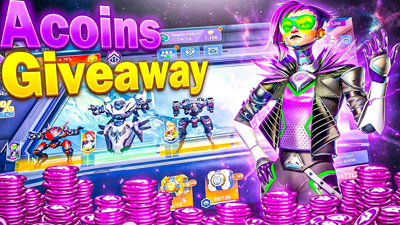 APRIL A-COINS GIVEAWAY 🎁🎁 Don&rsquo;t Miss This 😳 || Mech Arena PC Gameplay