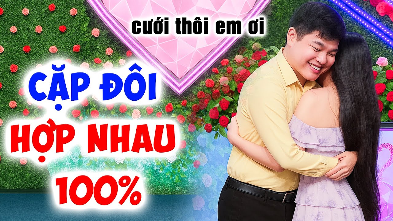 Cặp đôi HỢP NHAU 100% ôm hôn lia lịa em ơi làm vợ anh nha trường quay phấn khích - Hẹn Hò QL