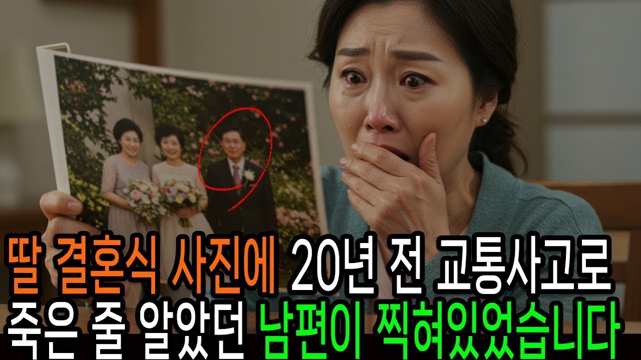 죽은줄 알았던 남편이 딸 결혼식 사진에 찍혀 있었습니다