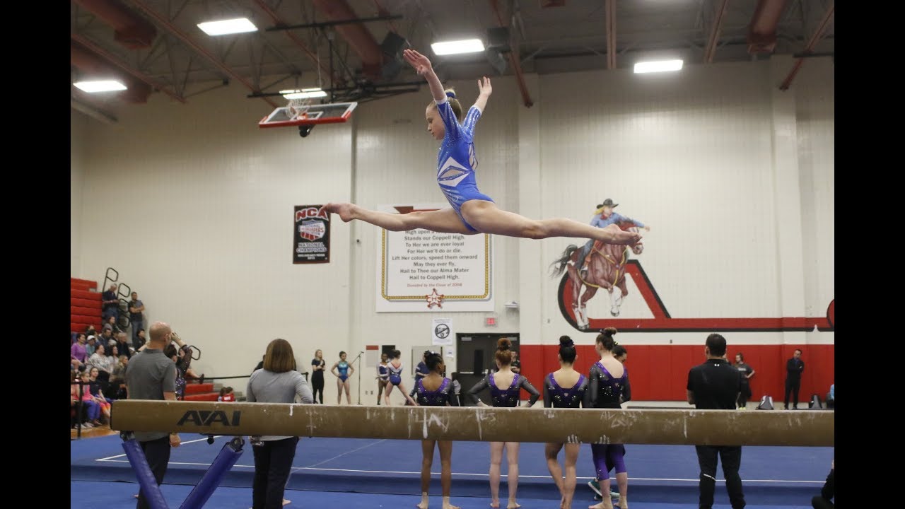 Level 10 TX State Meet 2018,  Beam Champion, Madison Raesly-Patton, Texas Dreams