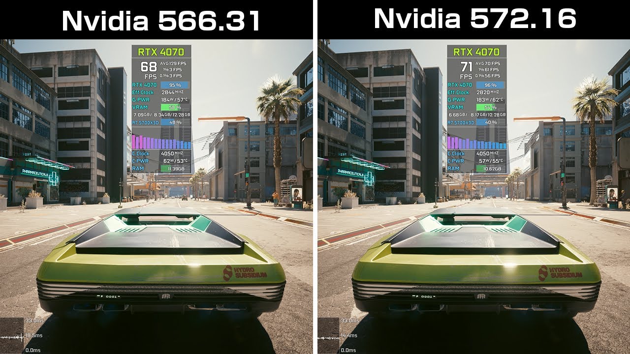 Nvidia 572.16 vs 566.31 50 Series - Driver Update