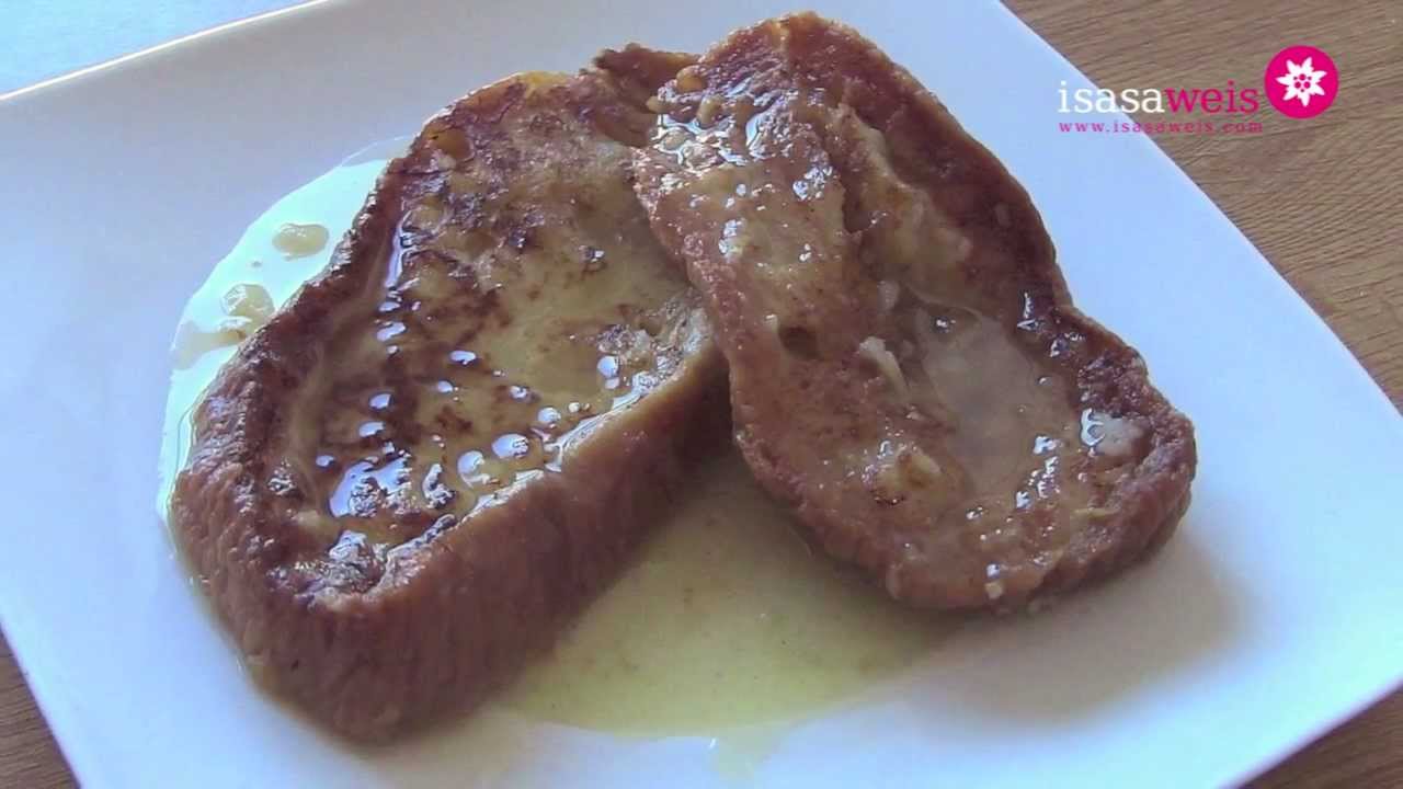 Torrijas en almibar de vino blanco