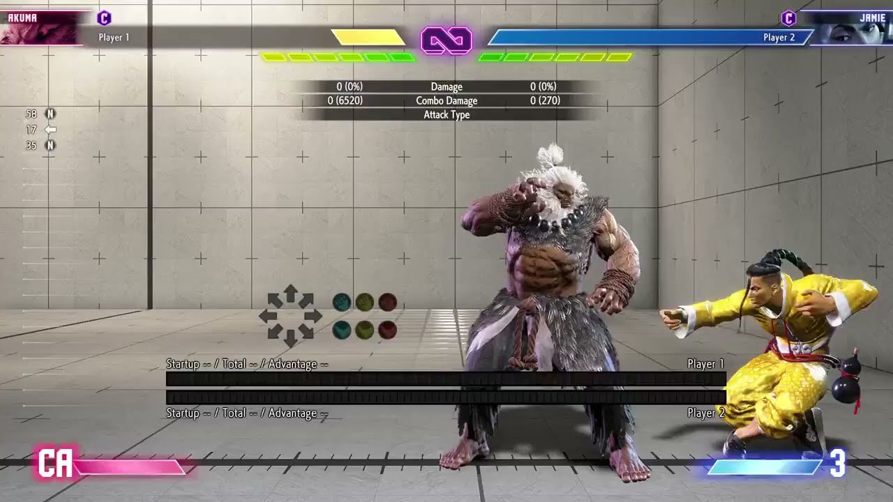 SF6 - Akuma Setup Oki Command Throw
