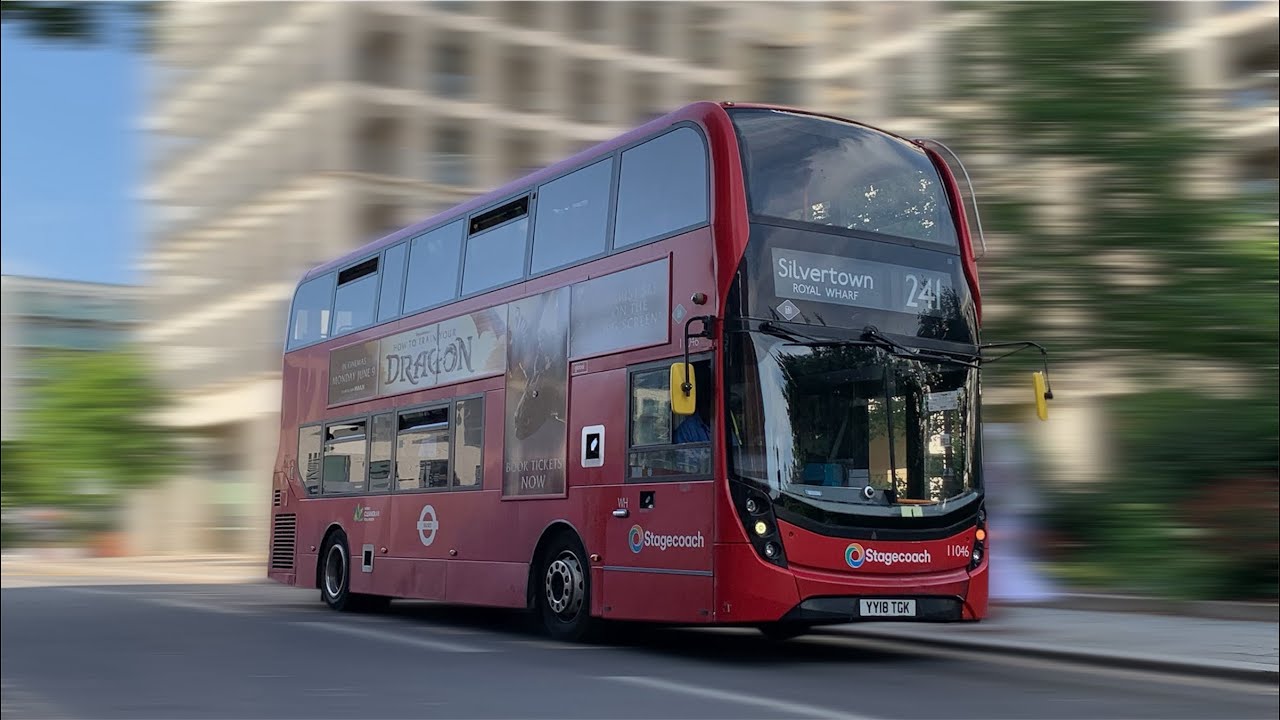 FRV: Bus Route 241 | Hackney Wick, Here East - Silvertown, Royal Wharf (11046/YY18TGF)