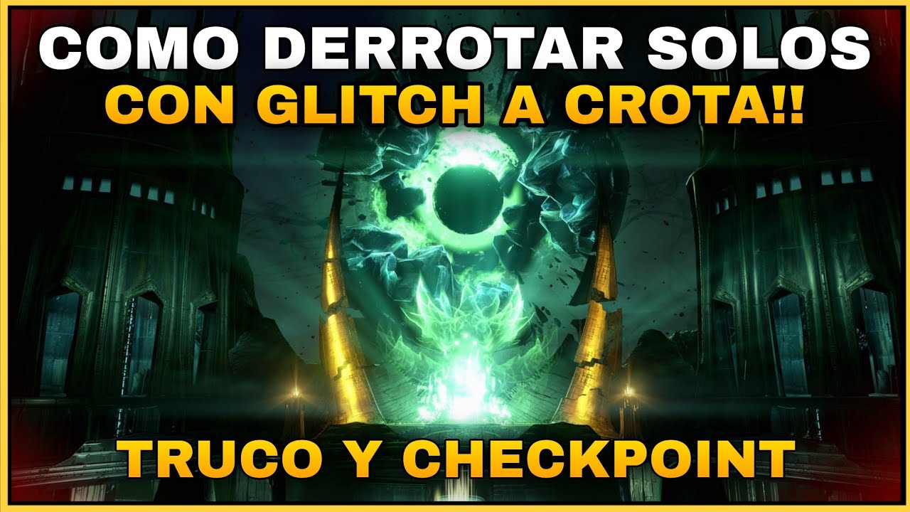 GLITCH PARA DERROTAR A CROTA SOLOS! | Destiny 2