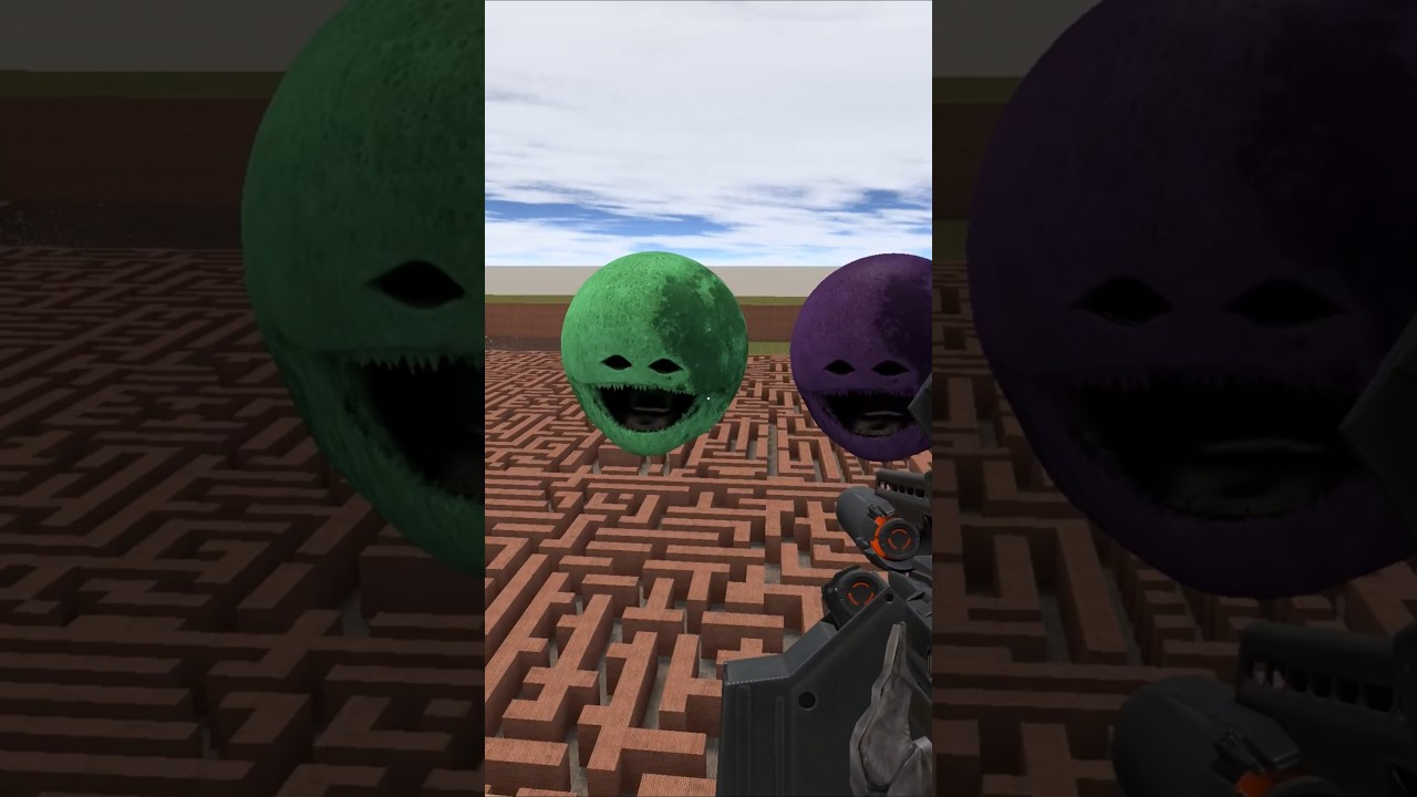 Colorful MOON WOKE UP Chasing in Maze Part.8 Gmod  #gmod #garrysmod