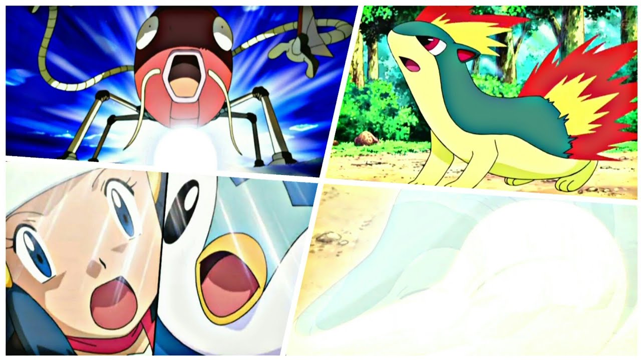 Dawn all pokemon Evolution| piloswine evolves into Mamoswine