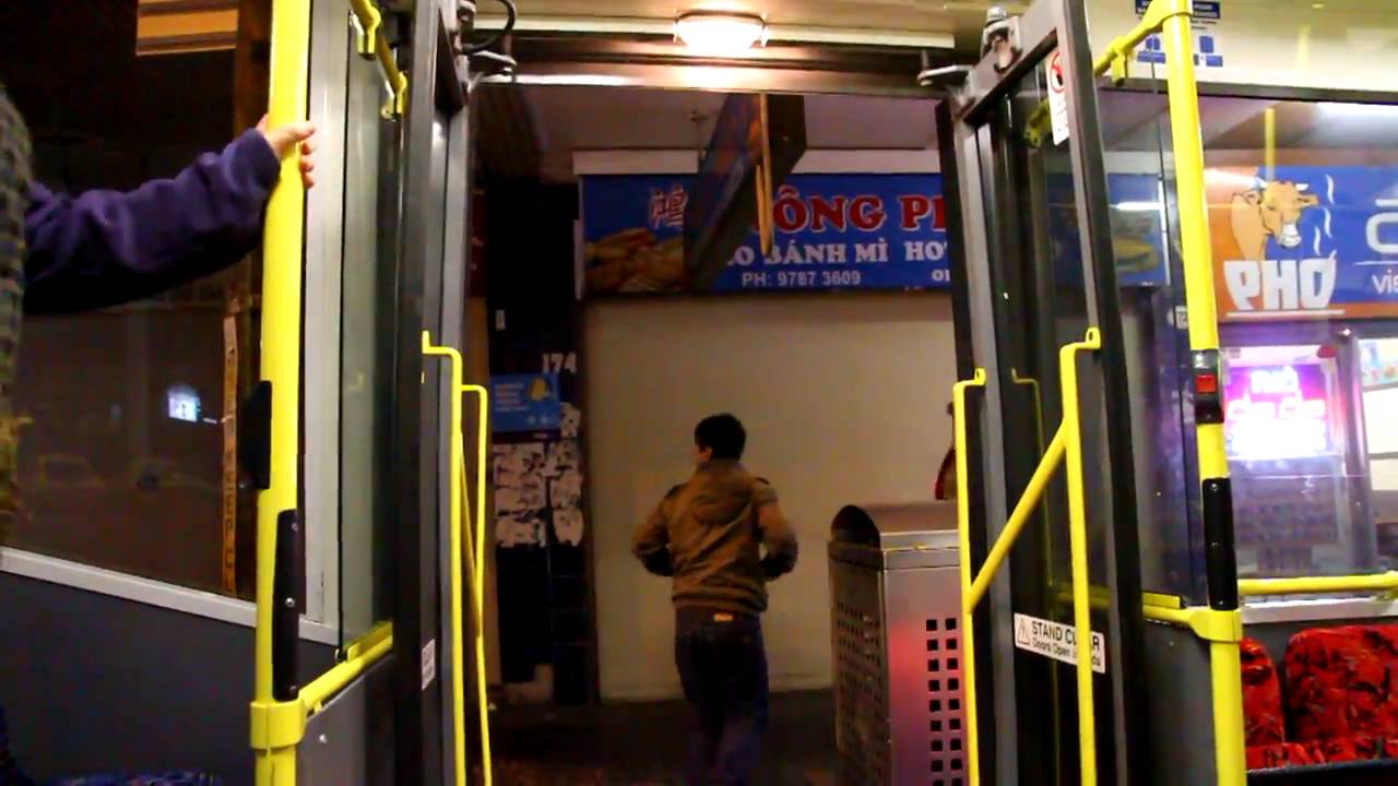 Rear Door Opening and Closing on STA (Sydney Buses) Scania L113CRL  (Fleet no. 3695)