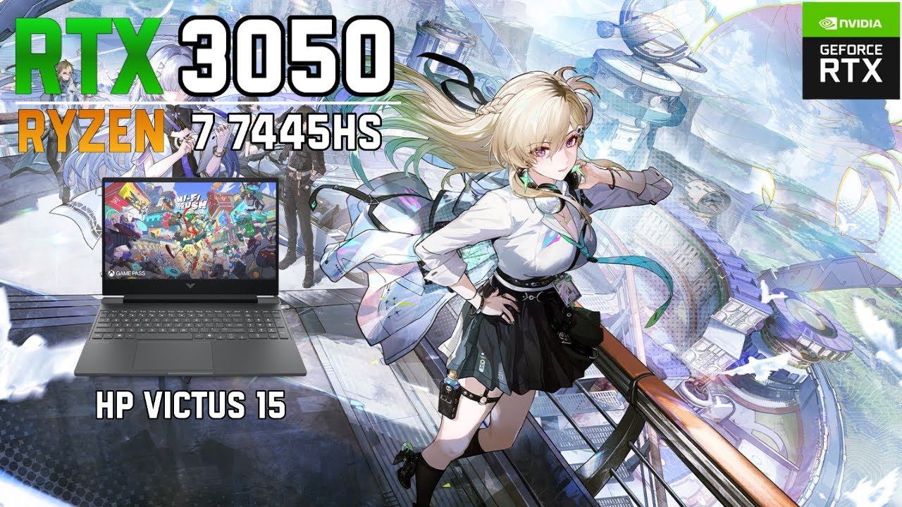 HP VICTUS 15 FB3744AX | RTX 3050 6GB | Ryzen 7 7445HS | Wuthering Waves Gaming Test