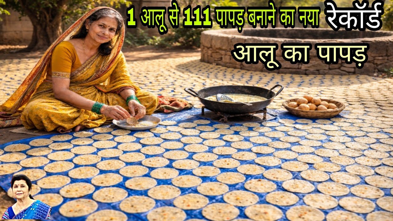 बिना धूप ट्रांसपेरेंट खस्ता आलू के व्रत वाले पापड़/How To Make Aalu ke papad/Aloo Ka Papad Recipe