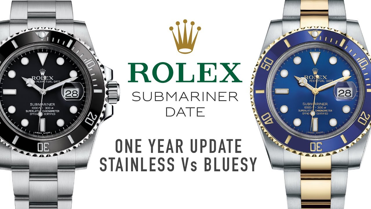 Обновление Rolex Submariner на 1 год: нержавеющая сталь против двухцветного блюзового